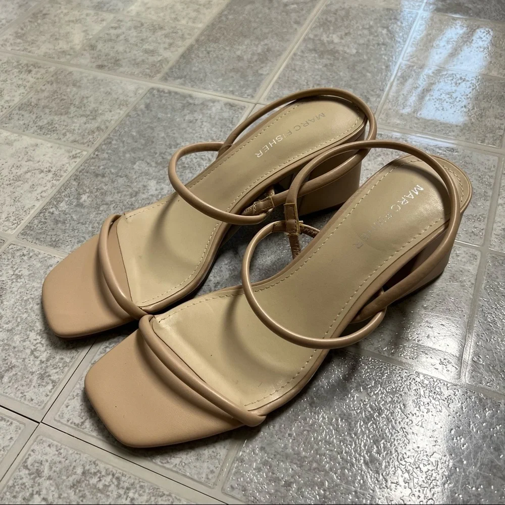 NWOB Marc Fisher Galvin Block Heel Dress Sandals - Picture 2 of 8
